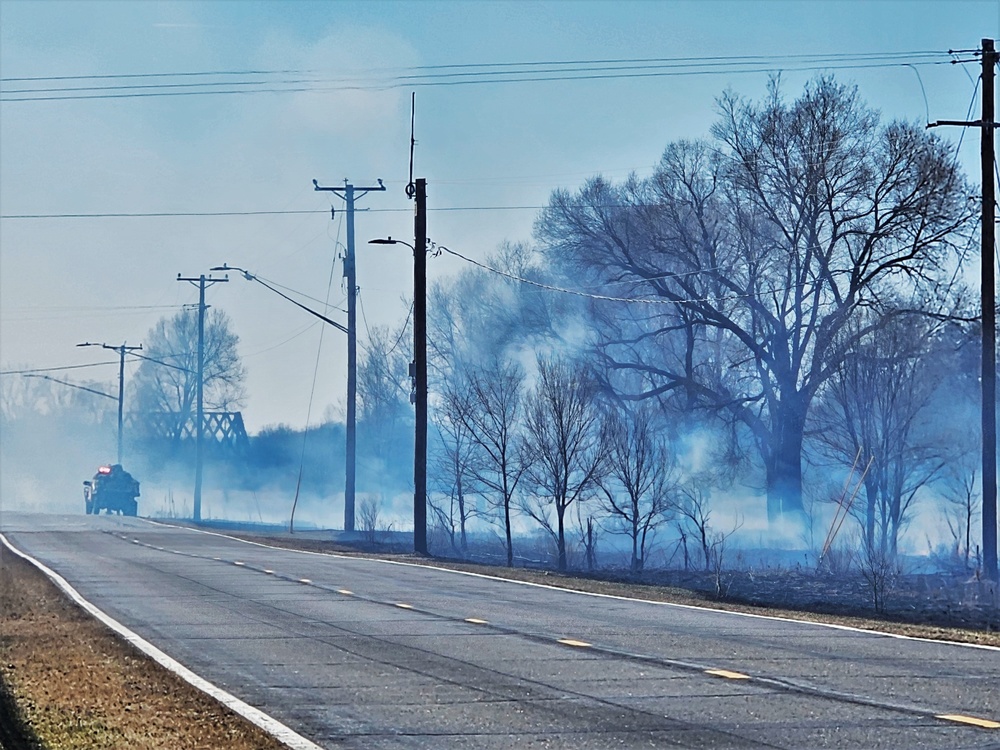 Fort McCoy personnel continue natural resources management with late-March prescribed burn