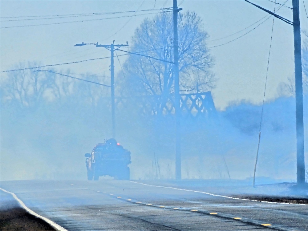 Fort McCoy personnel continue natural resources management with late-March prescribed burn