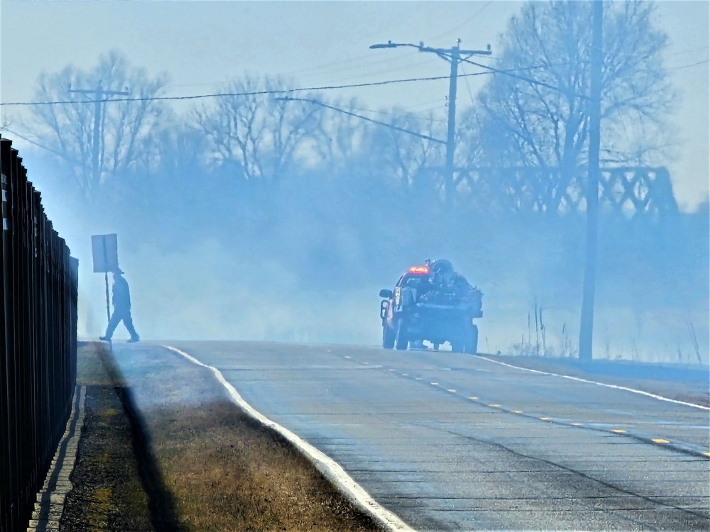 Fort McCoy personnel continue natural resources management with late-March prescribed burn