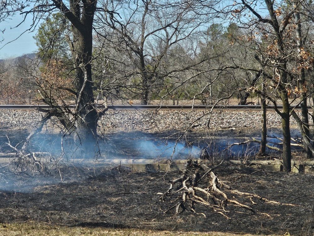 Fort McCoy personnel continue natural resources management with late-March prescribed burn