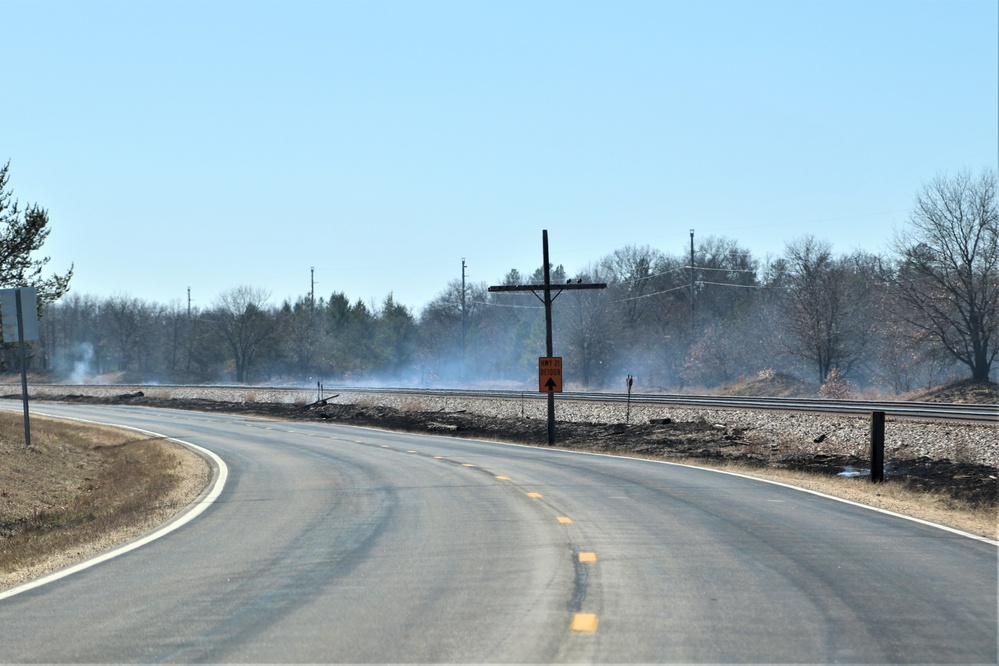 Fort McCoy personnel continue natural resources management with late-March prescribed burn