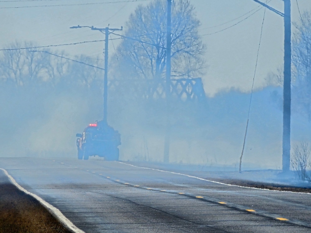 Fort McCoy personnel continue natural resources management with late-March prescribed burn