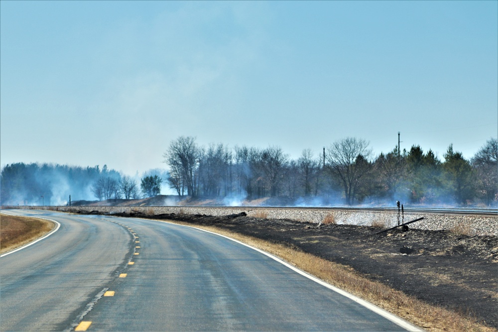 Fort McCoy personnel continue natural resources management with late-March prescribed burn