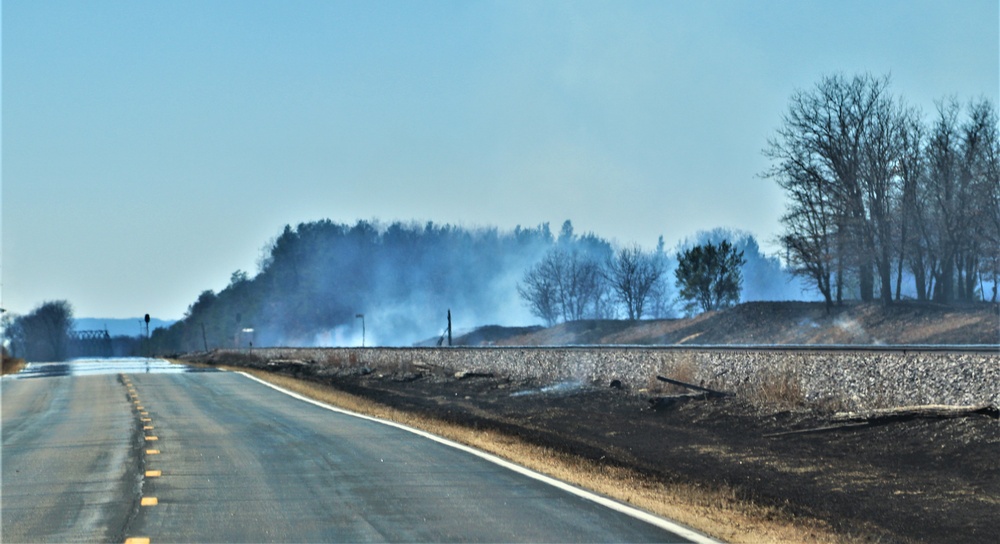 Fort McCoy personnel continue natural resources management with late-March prescribed burn