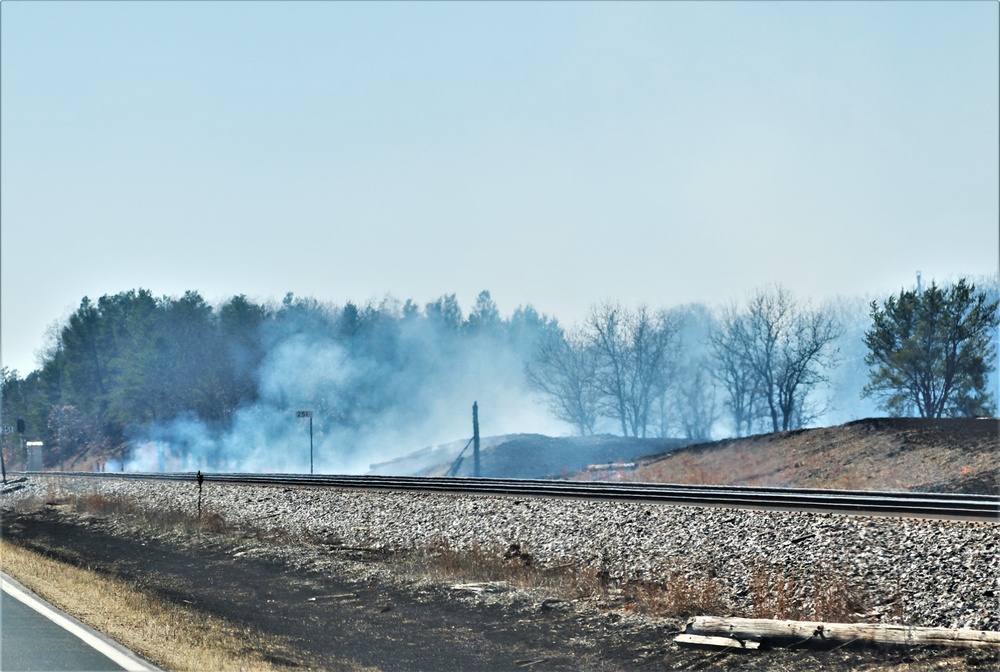 Fort McCoy personnel continue natural resources management with late-March prescribed burn