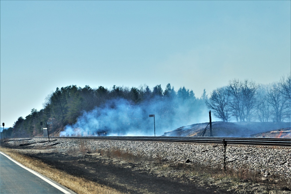 Fort McCoy personnel continue natural resources management with late-March prescribed burn