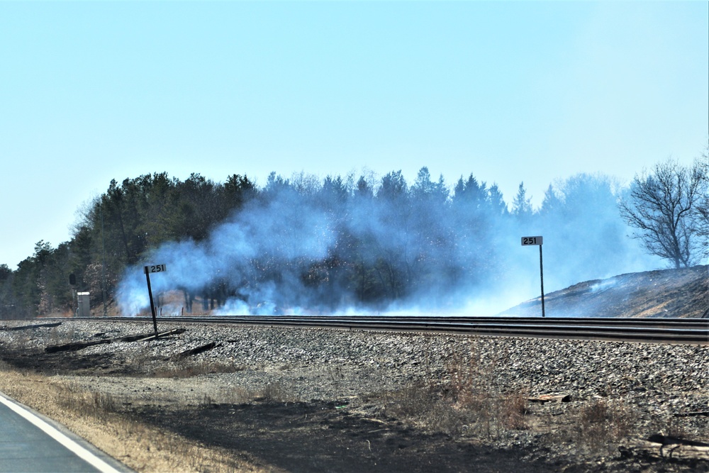 Fort McCoy personnel continue natural resources management with late-March prescribed burn