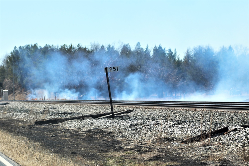 Fort McCoy personnel continue natural resources management with late-March prescribed burn