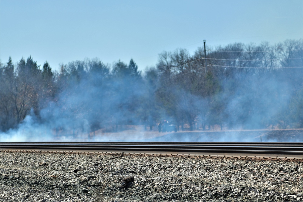 Fort McCoy personnel continue natural resources management with late-March prescribed burn