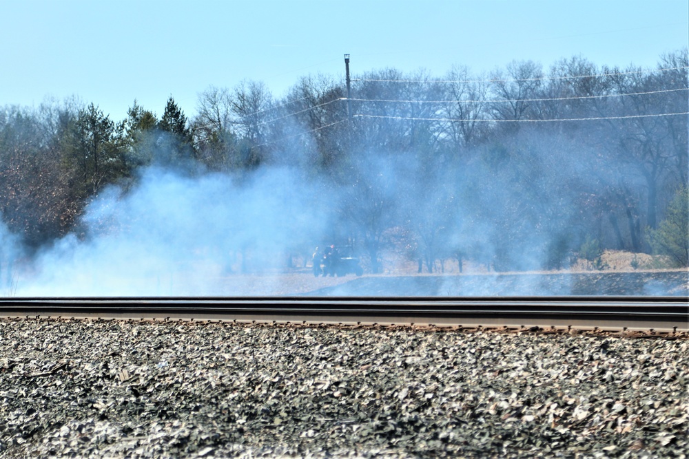 Fort McCoy personnel continue natural resources management with late-March prescribed burn