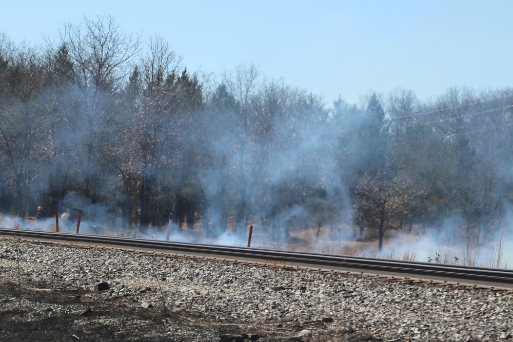 Fort McCoy personnel continue natural resources management with late-March prescribed burn