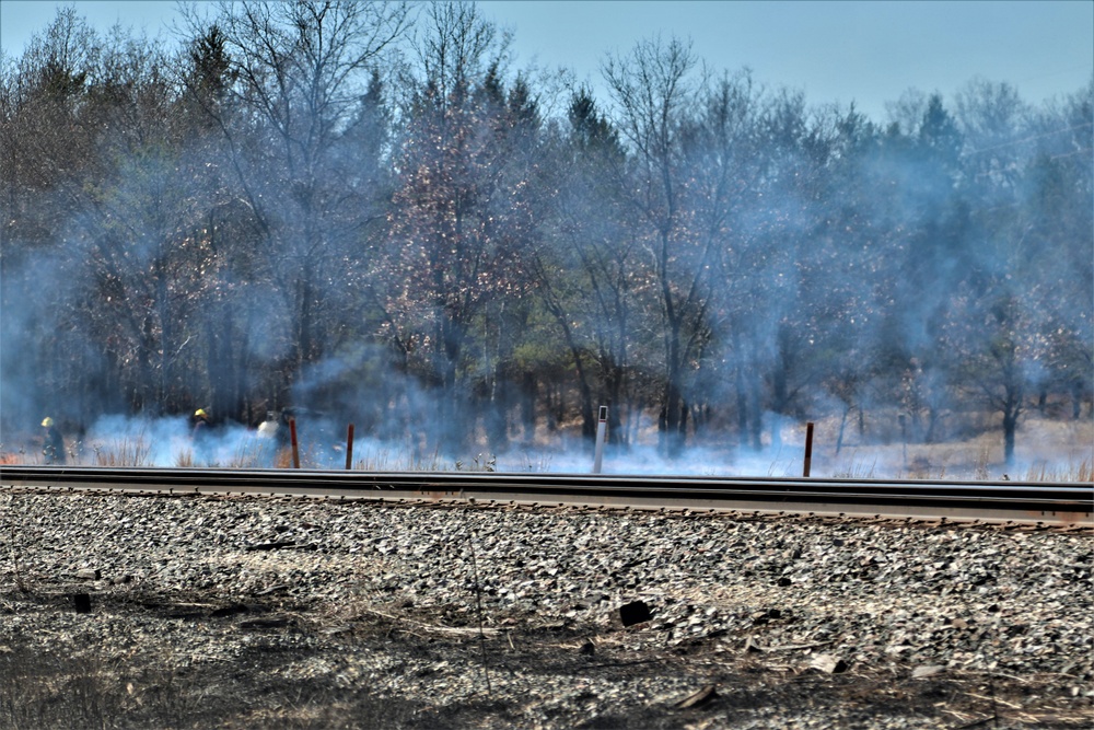 Fort McCoy personnel continue natural resources management with late-March prescribed burn