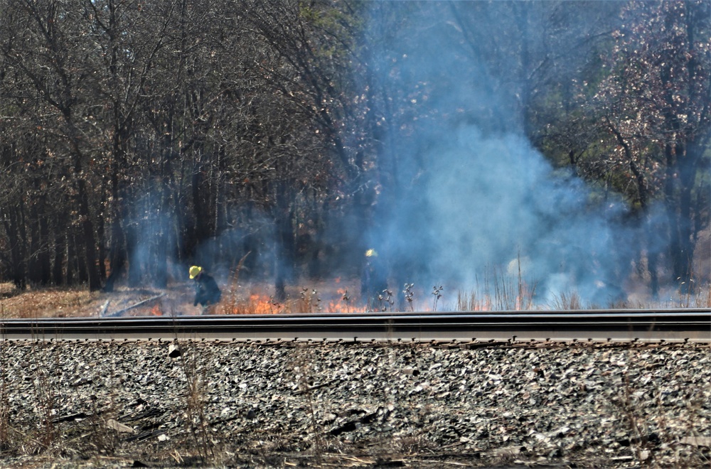 Fort McCoy personnel continue natural resources management with late-March prescribed burn