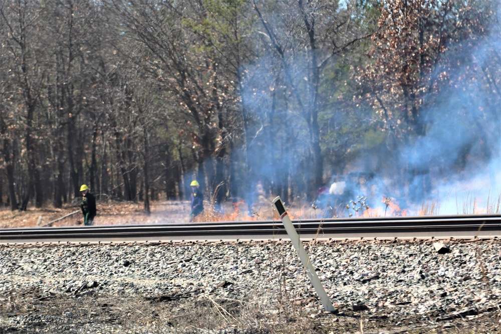 Fort McCoy personnel continue natural resources management with late-March prescribed burn