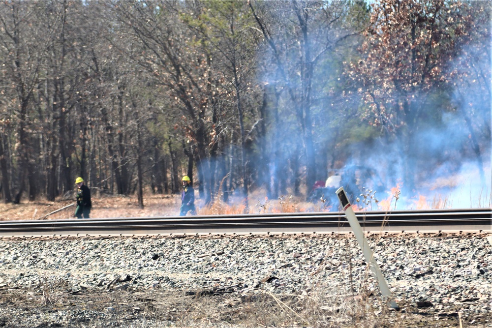 Fort McCoy personnel continue natural resources management with late-March prescribed burn