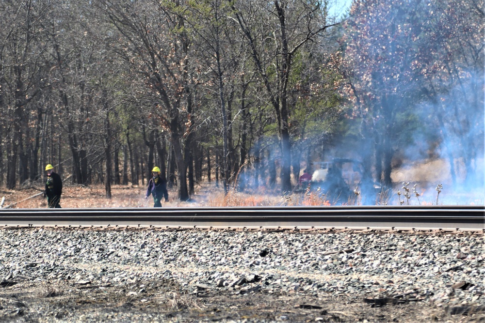 Fort McCoy personnel continue natural resources management with late-March prescribed burn