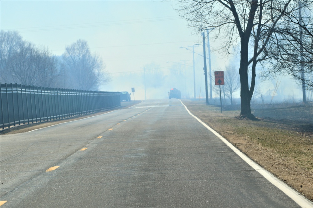 Fort McCoy personnel continue natural resources management with late-March prescribed burn