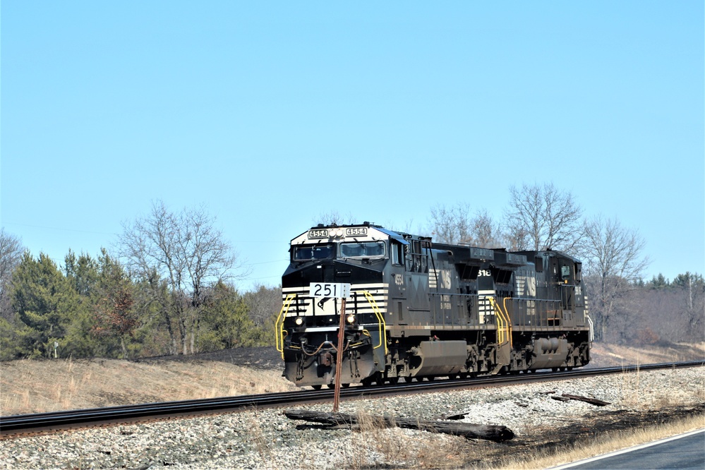 Train moves through Fort McCoy