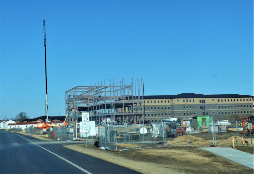 March 2024 barracks construction operations at Fort McCoy