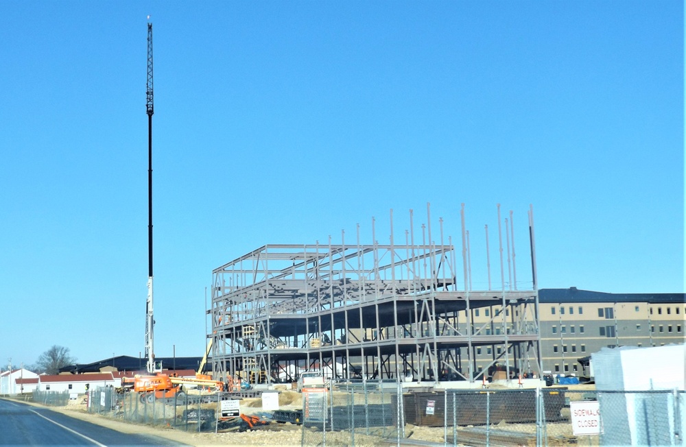 March 2024 barracks construction operations at Fort McCoy