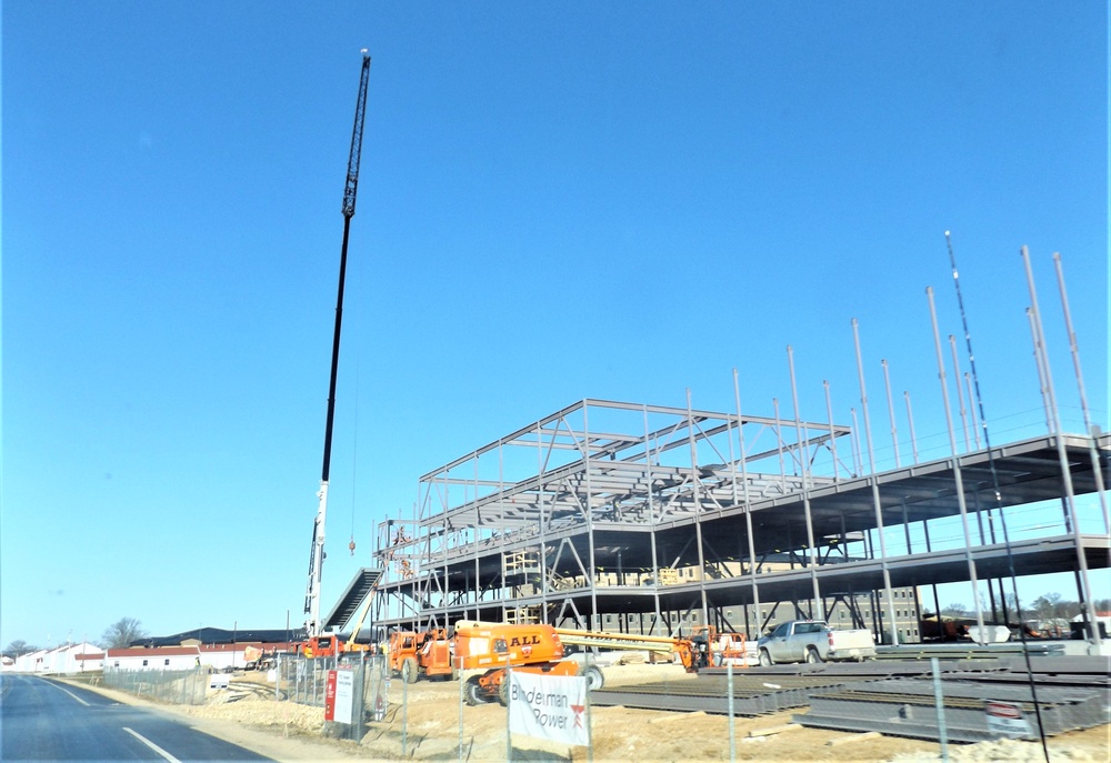 March 2024 barracks construction operations at Fort McCoy