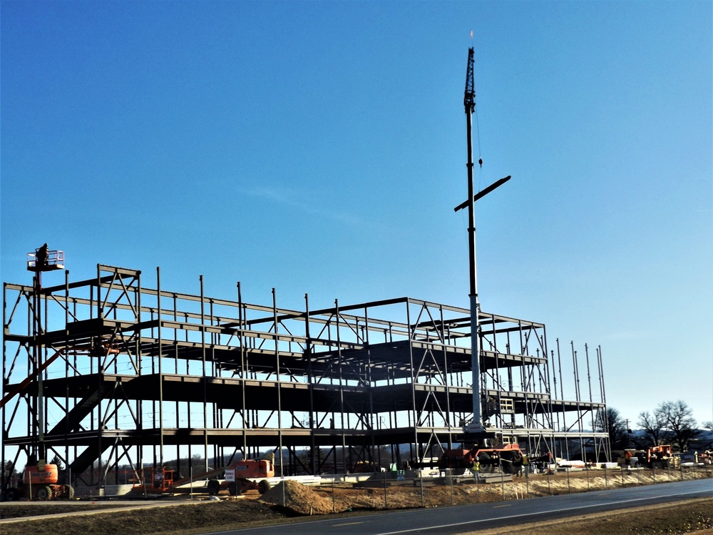 March 2024 barracks construction operations at Fort McCoy