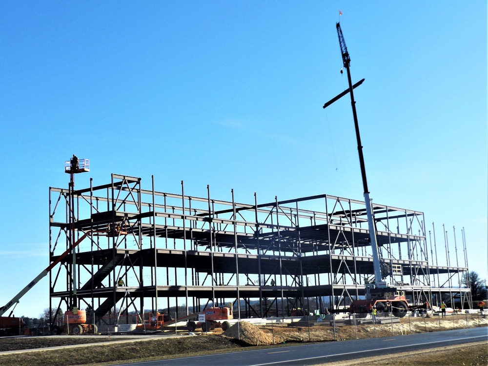 March 2024 barracks construction operations at Fort McCoy