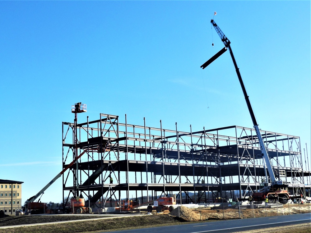 March 2024 barracks construction operations at Fort McCoy