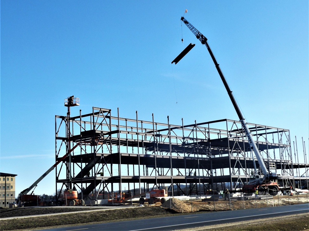 March 2024 barracks construction operations at Fort McCoy