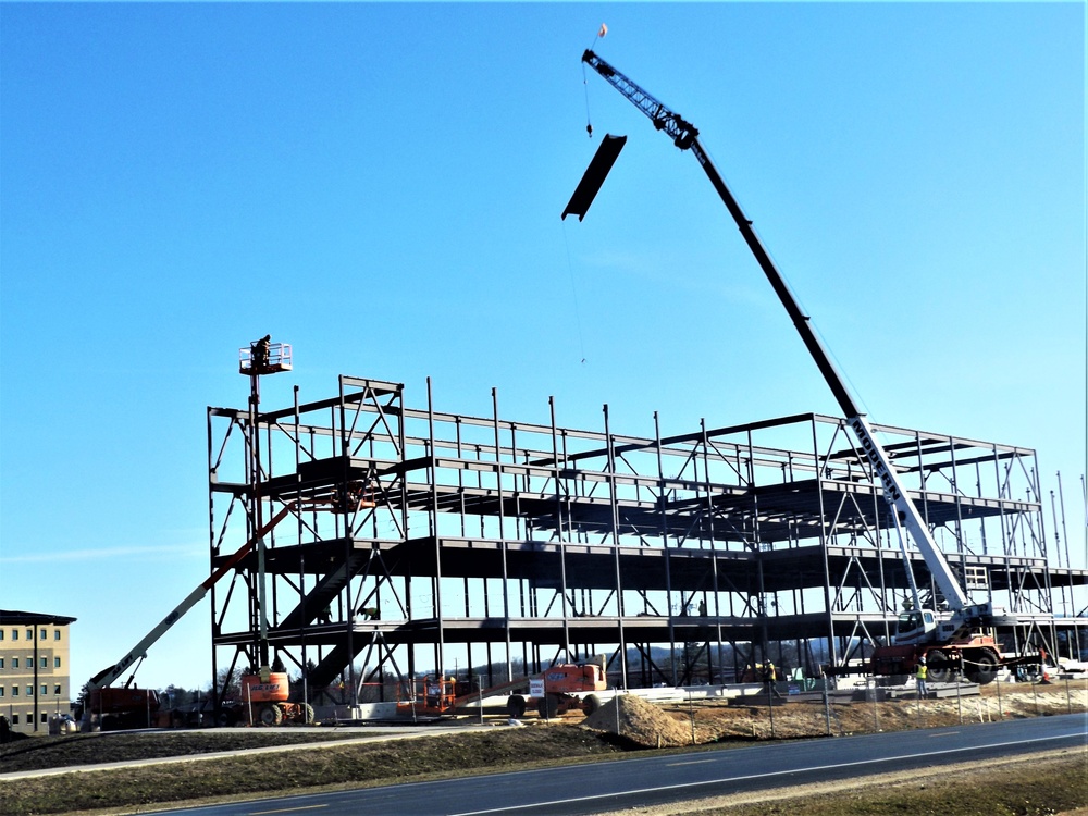 March 2024 barracks construction operations at Fort McCoy