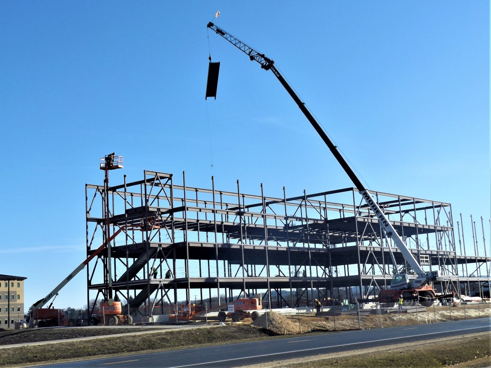 March 2024 barracks construction operations at Fort McCoy