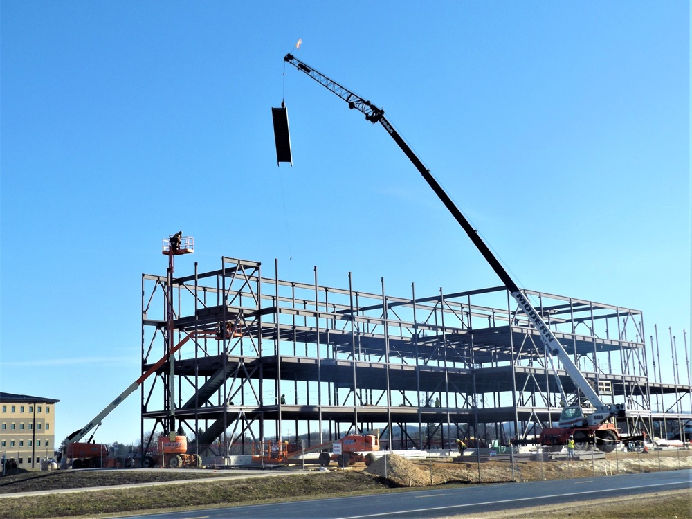 March 2024 barracks construction operations at Fort McCoy