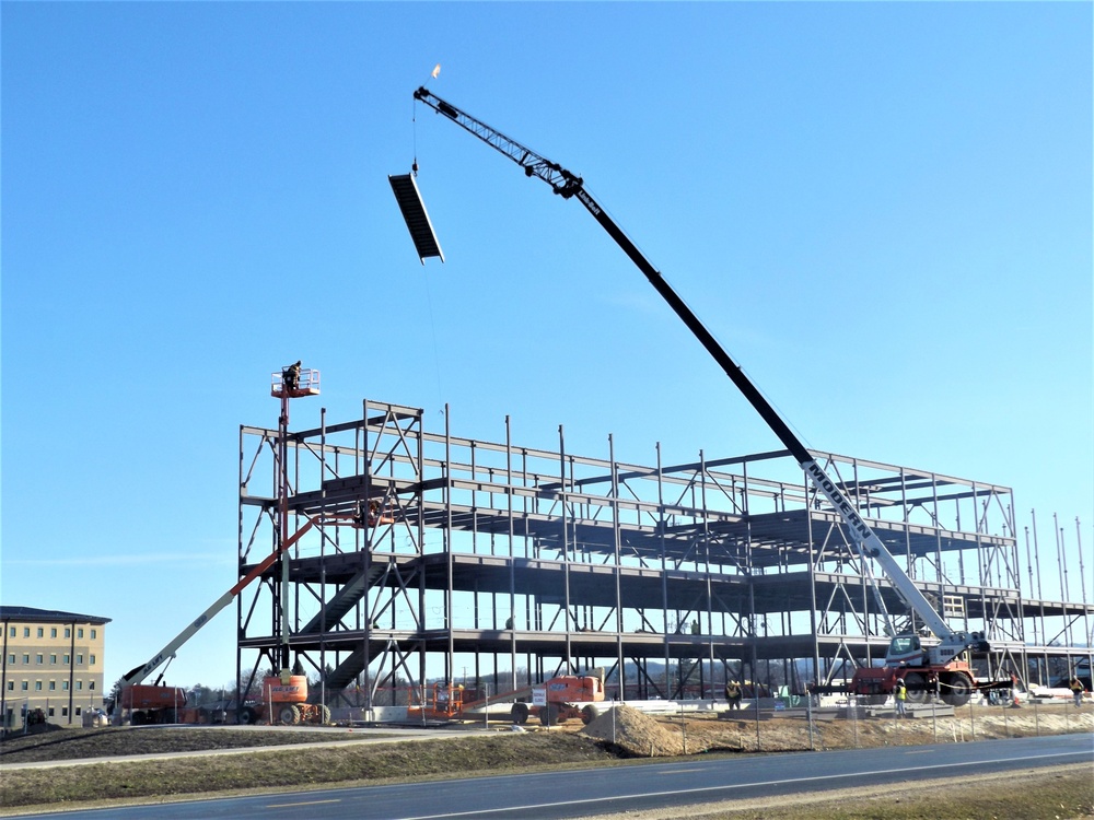 March 2024 barracks construction operations at Fort McCoy