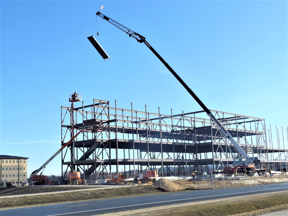 March 2024 barracks construction operations at Fort McCoy