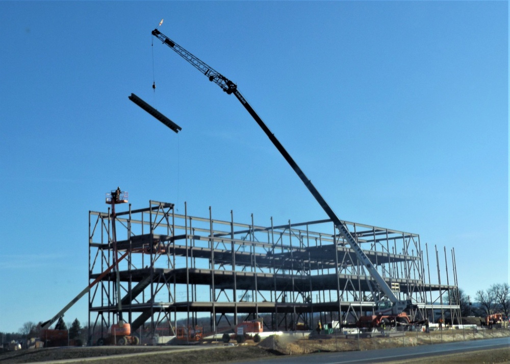 March 2024 barracks construction operations at Fort McCoy