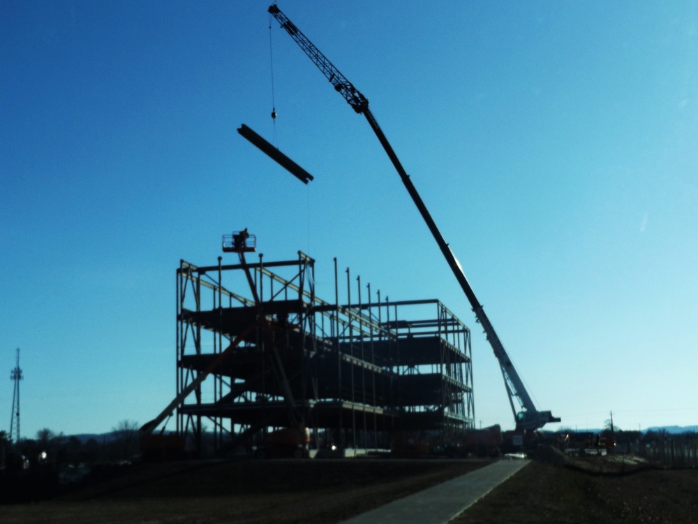 March 2024 barracks construction operations at Fort McCoy