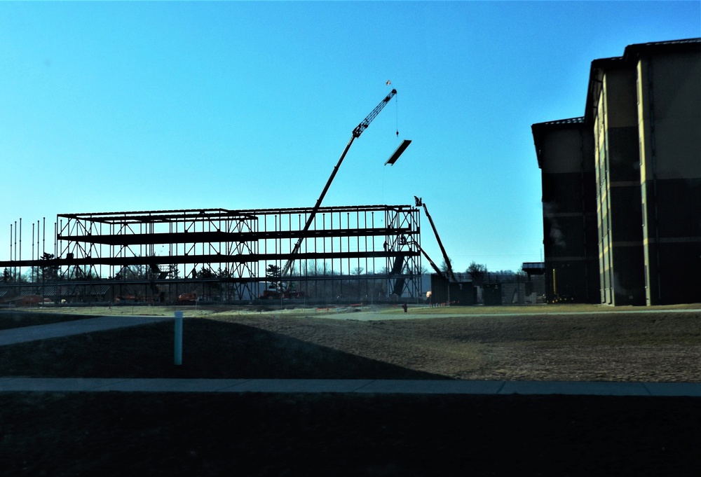 March 2024 barracks construction operations at Fort McCoy