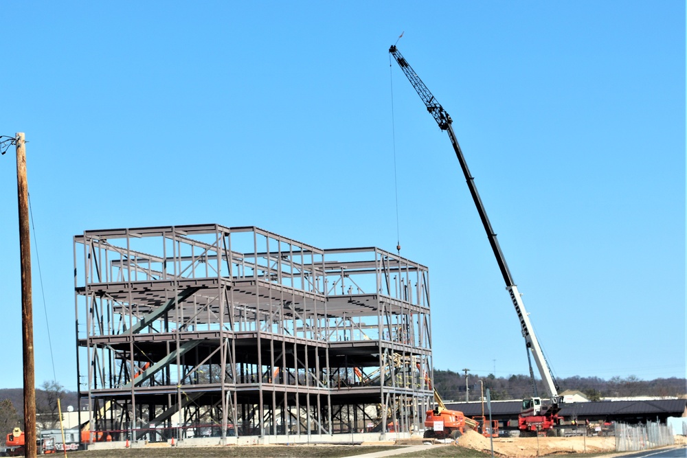 March 2024 barracks construction operations at Fort McCoy