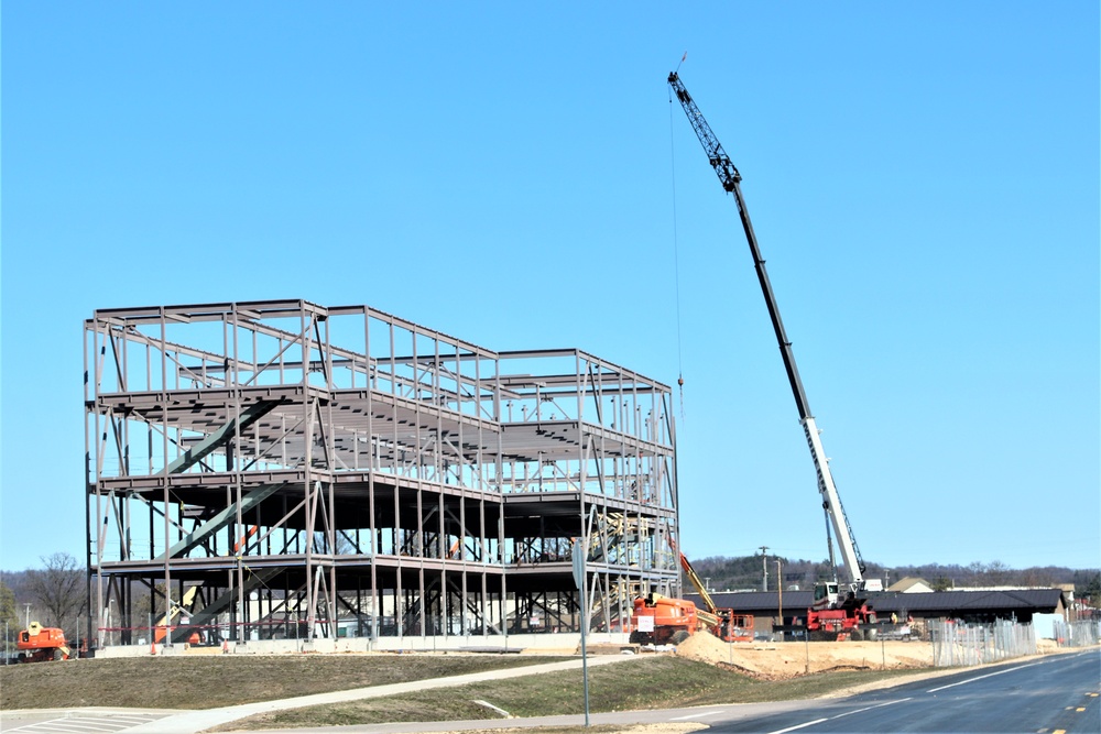 March 2024 barracks construction operations at Fort McCoy