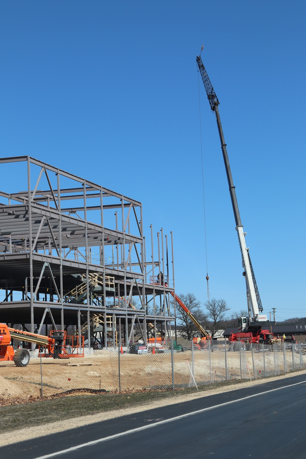 March 2024 barracks construction operations at Fort McCoy