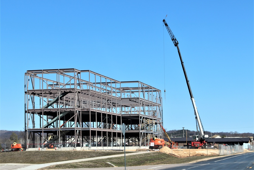 March 2024 barracks construction operations at Fort McCoy