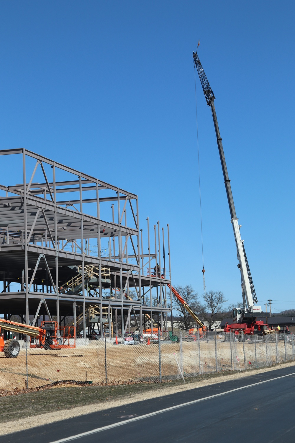 March 2024 barracks construction operations at Fort McCoy