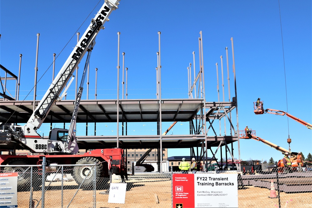 March 2024 barracks construction operations at Fort McCoy