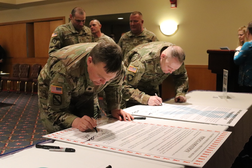 Fort McCoy leaders recognize April 2024 observances with proclamation-signing event