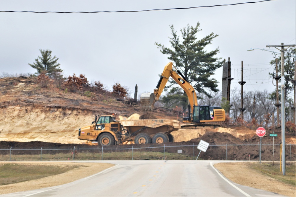 Work underway to install infrastructure for future garrison operations support area at Fort McCoy