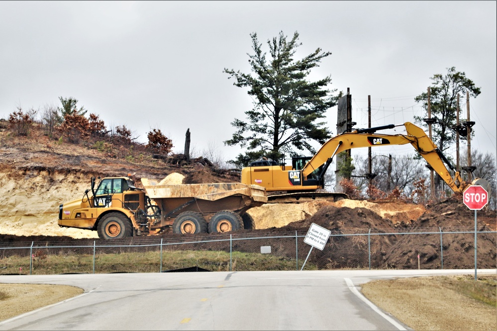 Work underway to install infrastructure for future garrison operations support area at Fort McCoy