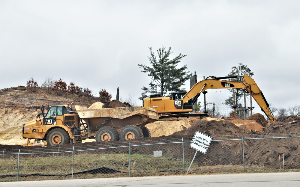 Work underway to install infrastructure for future garrison operations support area at Fort McCoy