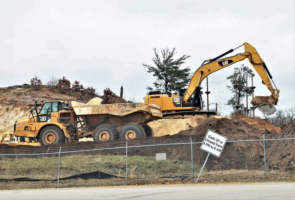 Work underway to install infrastructure for future garrison operations support area at Fort McCoy