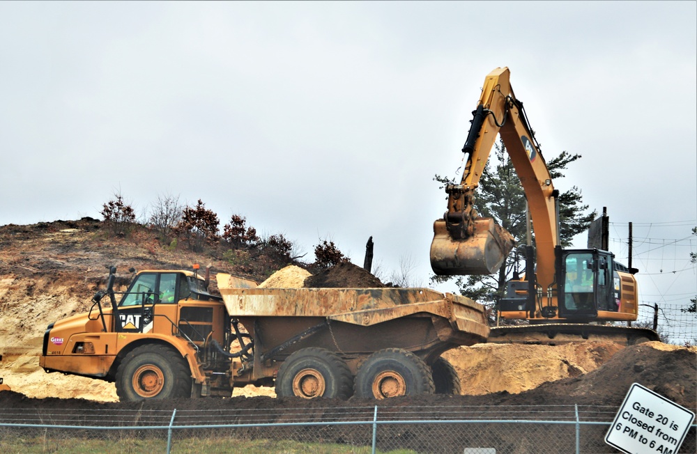 Work underway to install infrastructure for future garrison operations support area at Fort McCoy