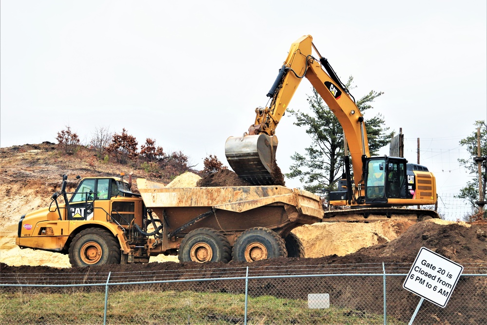 Work underway to install infrastructure for future garrison operations support area at Fort McCoy